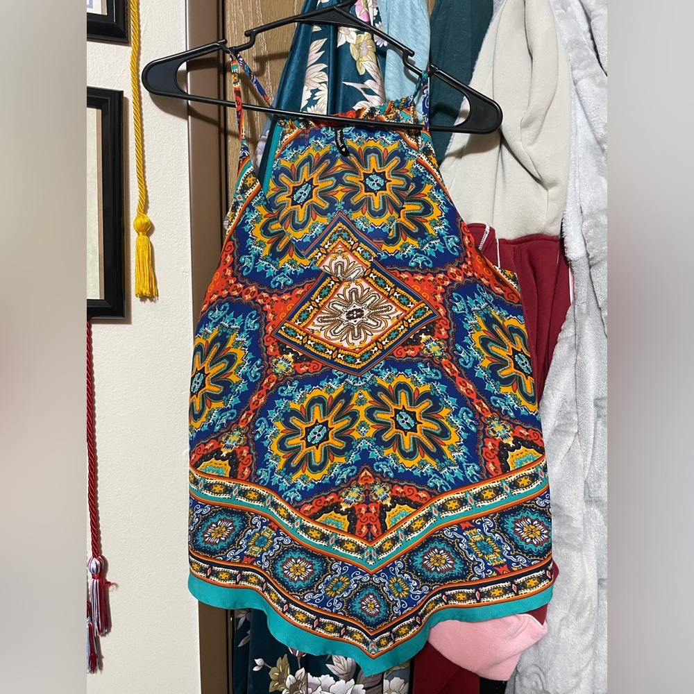 Rainbow Paisley Stringed Tank